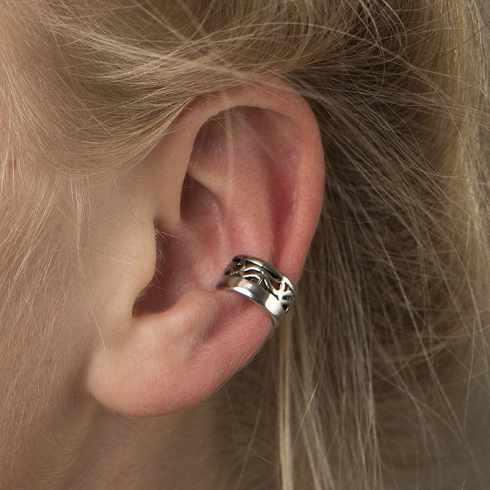 Ear cuff con diseño tribal