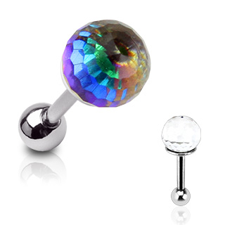 Pendiente para la oreja con bola de discoteca