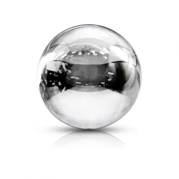 PIERCINGLINE Bola de rosca universal con rosca interior ópalo sintético color y tamaño a elegir juego de 3 repuesto de bolas de piercing 