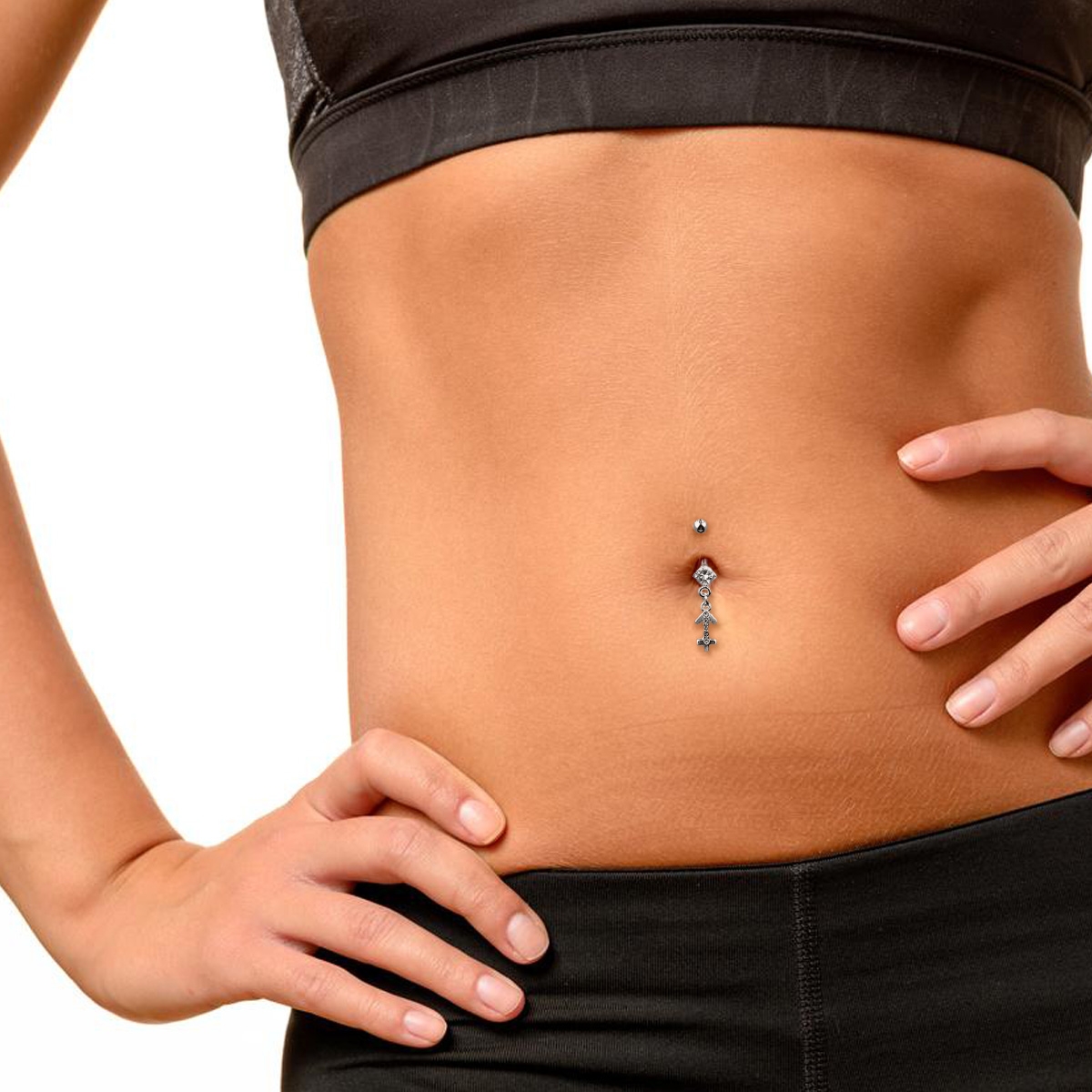 Piercing para el ombligo con signo del zodiaco