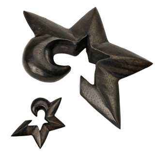 Hanger de madera en forma de estrella